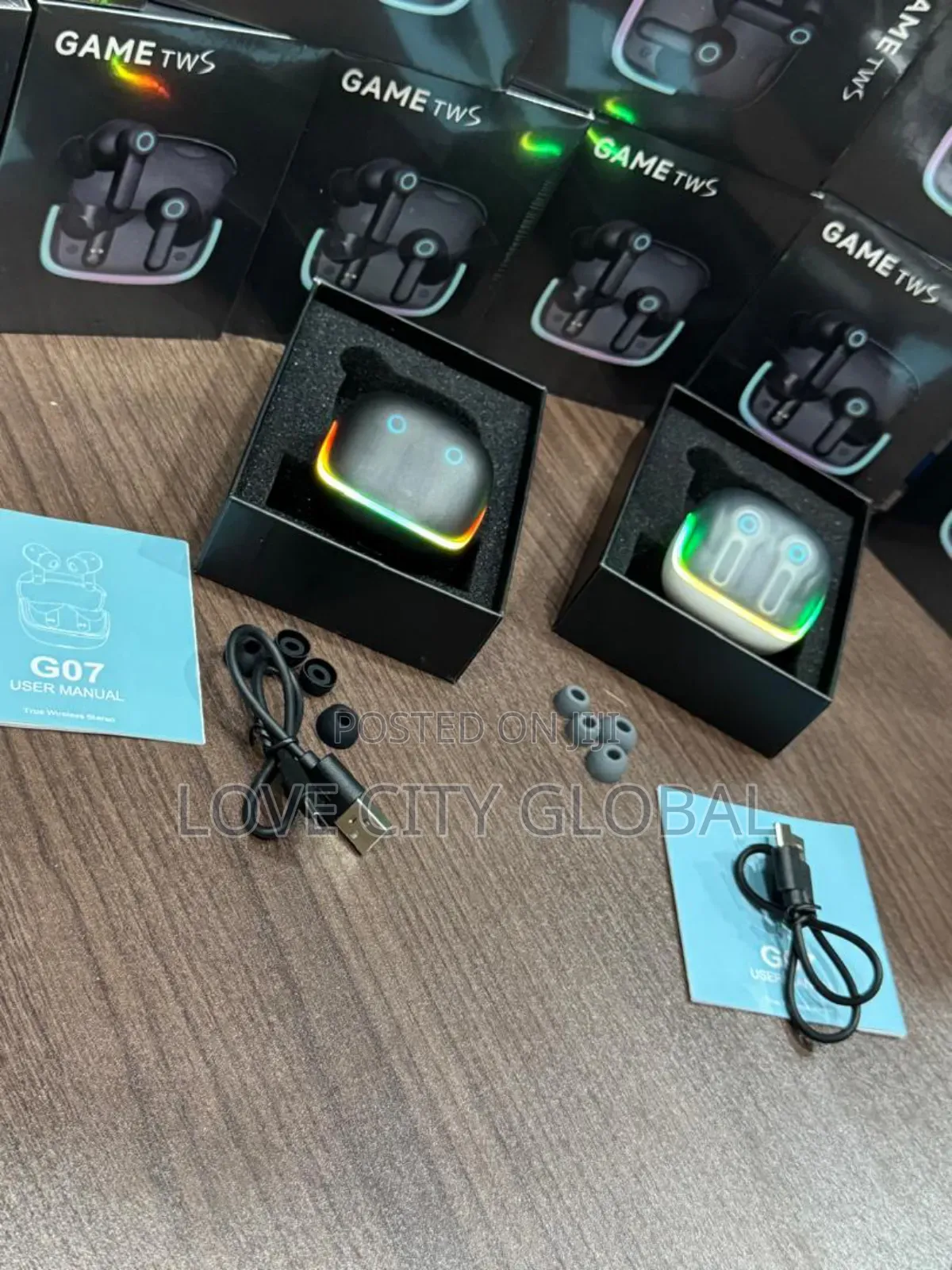 G07 TWS Gaming Earbuds –Anc Enc, Dual Pairing Led Display V5.4 4 Mic