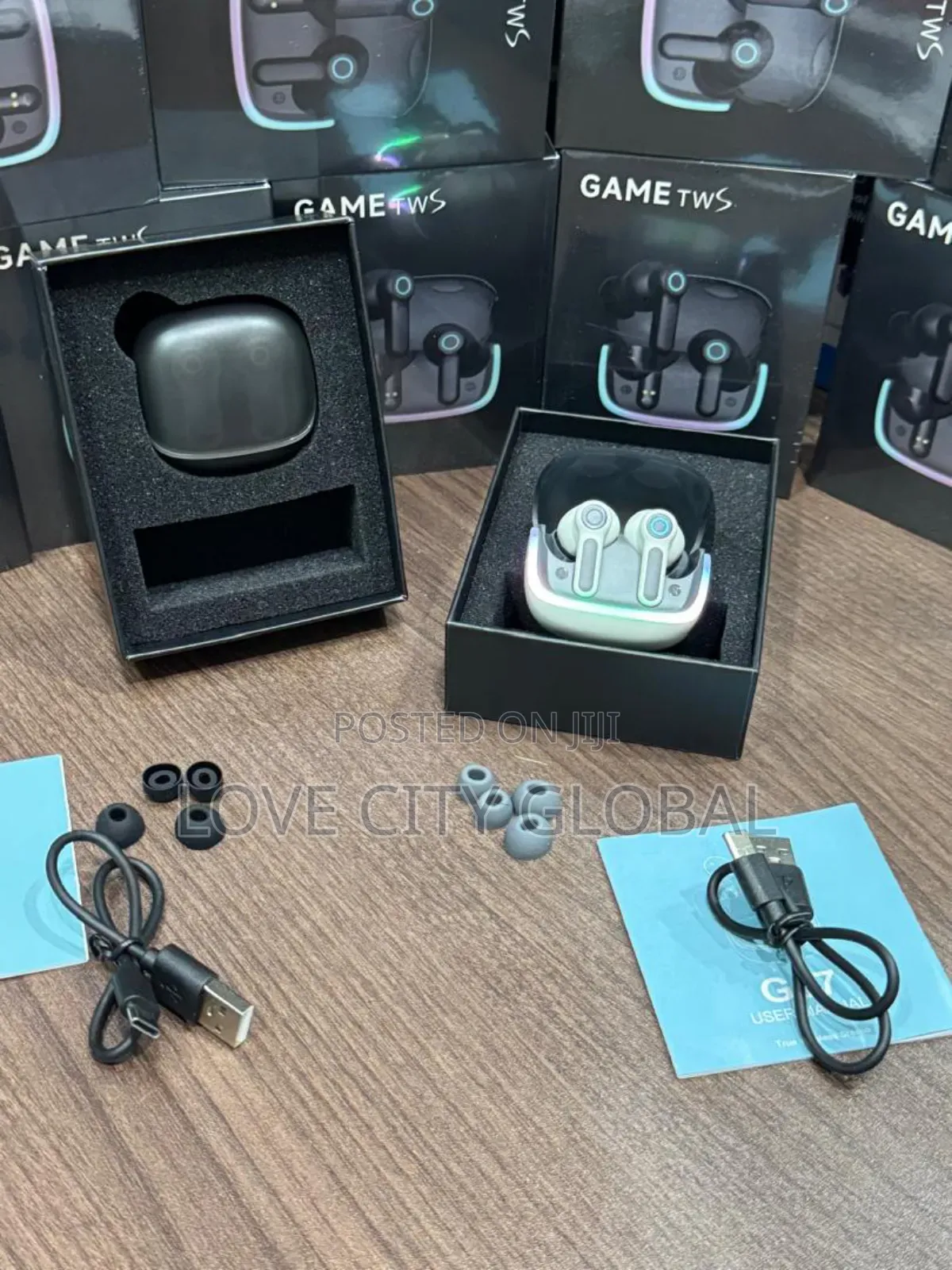 G07 TWS Gaming Earbuds –Anc Enc, Dual Pairing Led Display V5.4 4 Mic