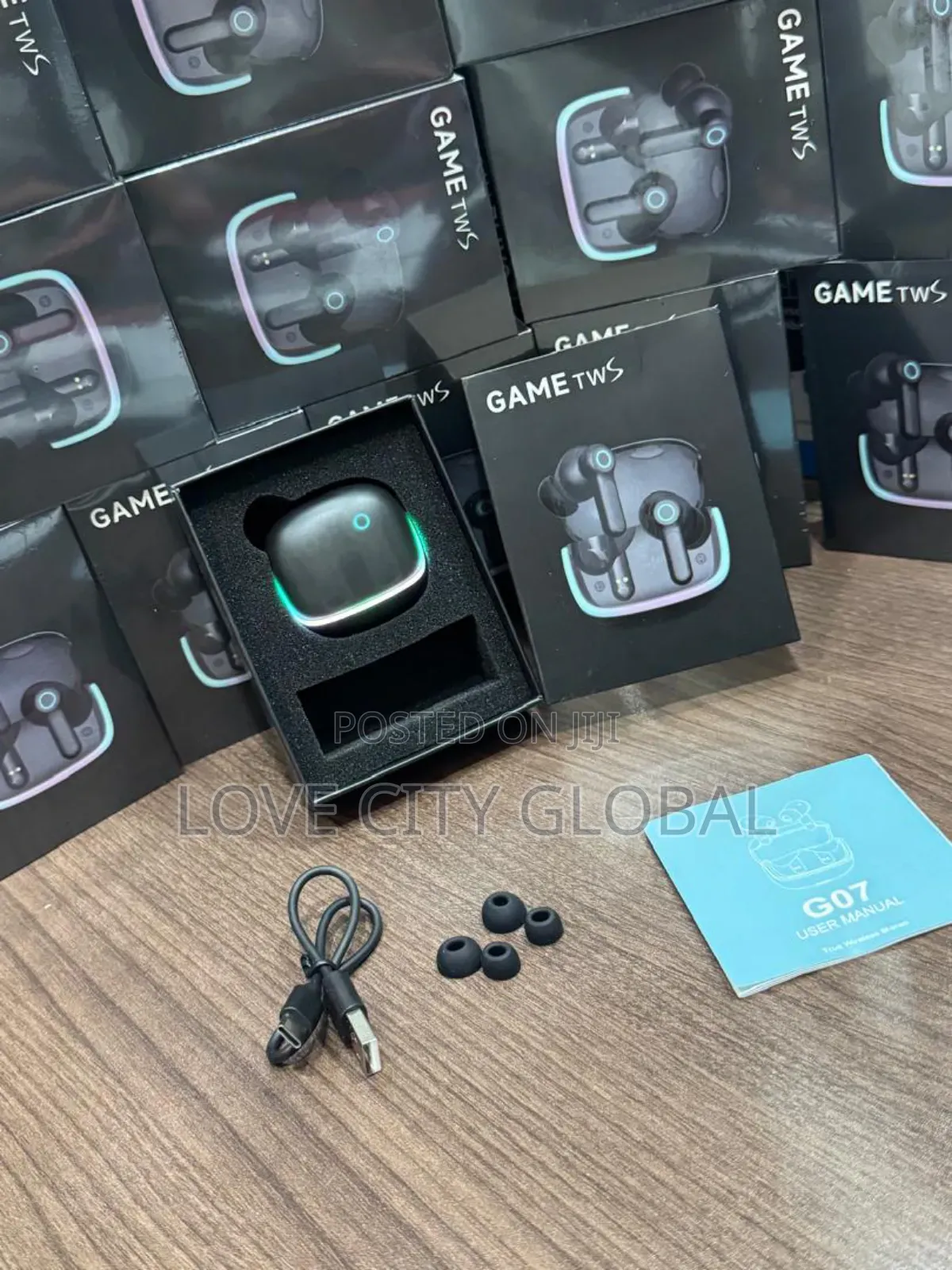 G07 TWS Gaming Earbuds –Anc Enc, Dual Pairing Led Display V5.4 4 Mic