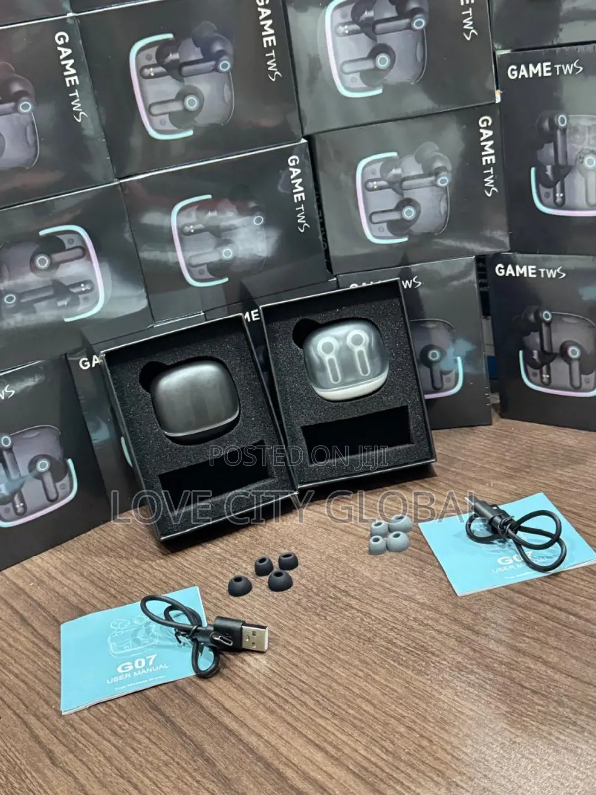 G07 TWS Gaming Earbuds –Anc Enc, Dual Pairing Led Display V5.4 4 Mic