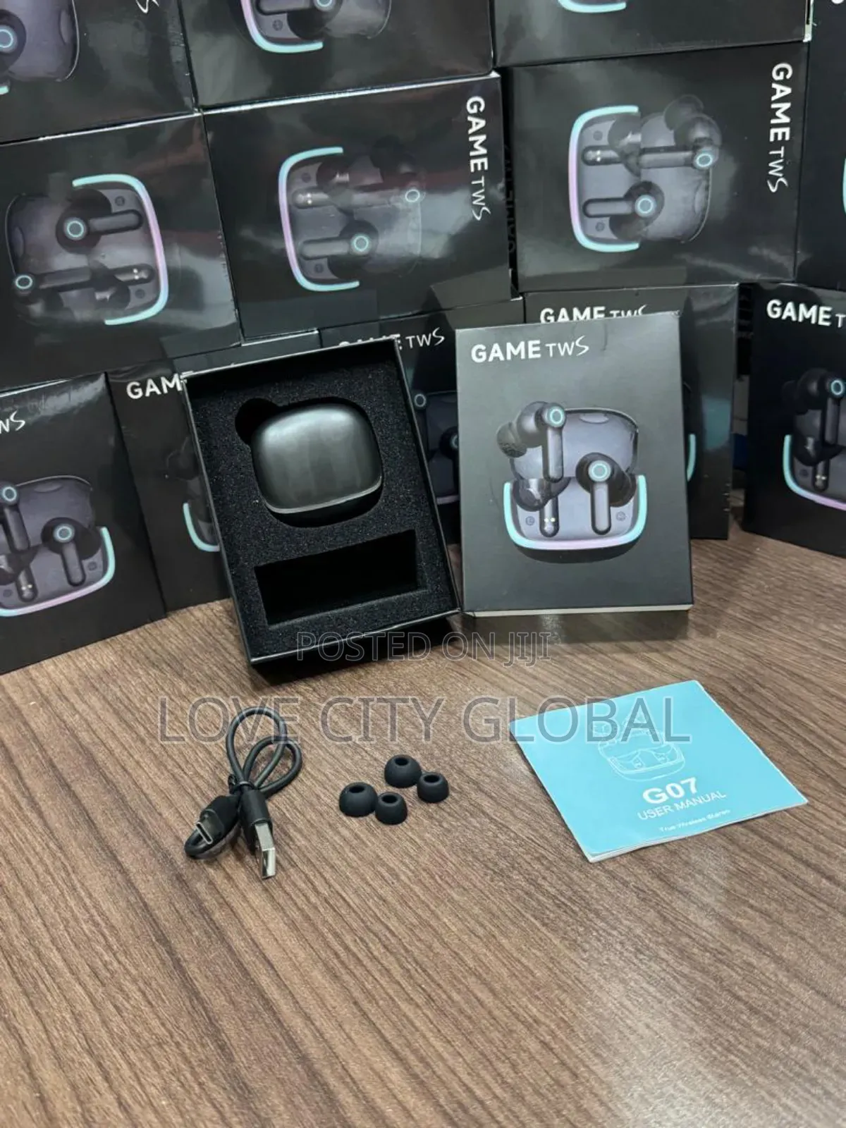 G07 TWS Gaming Earbuds –Anc Enc, Dual Pairing Led Display V5.4 4 Mic