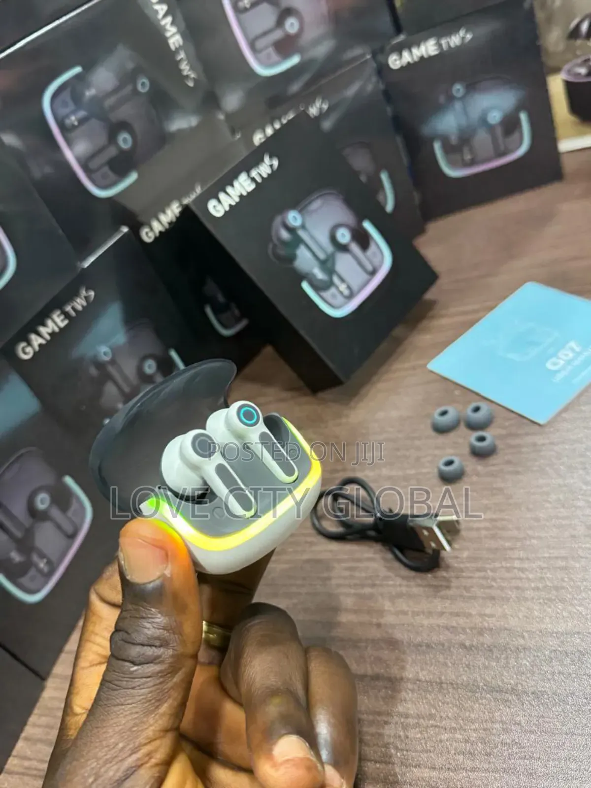 G07 TWS Gaming Earbuds –Anc Enc, Dual Pairing Led Display V5.4 4 Mic