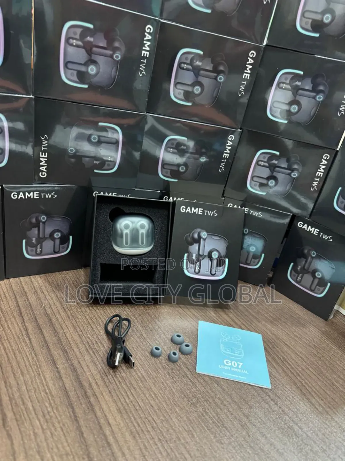 G07 TWS Gaming Earbuds –Anc Enc, Dual Pairing Led Display V5.4 4 Mic