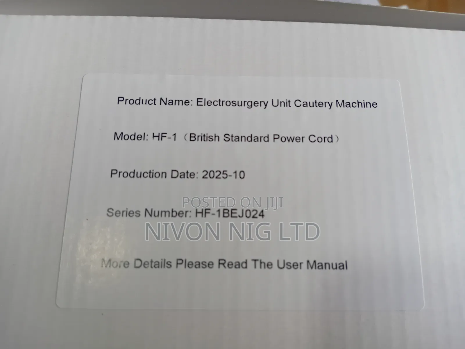 Cautery Machine