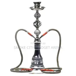 Double Hose Hookah Shisha Pot ,Long and Classic Available as Seen Here