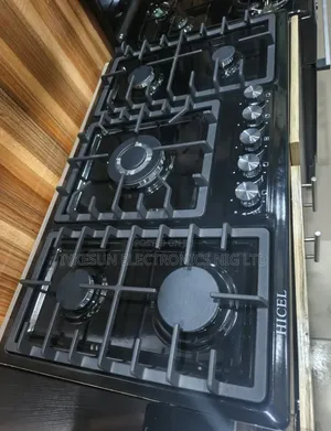 Original High Quality Hicel Built-in Black Stainless Steel 5 Burners
