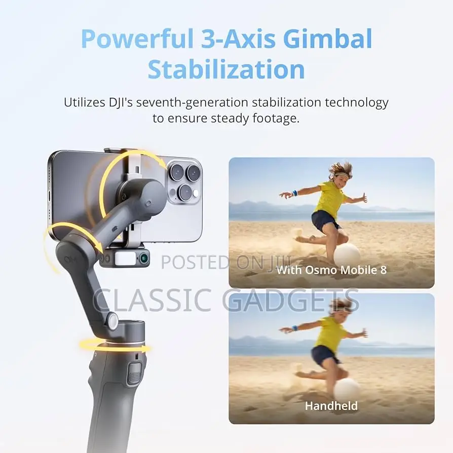 Dji Osmo Mobile 8 Gimbal Stabilizer For Phone
