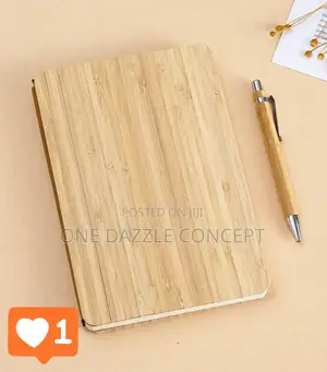 Wooden Note Book With Wooden Pen Gift Set
