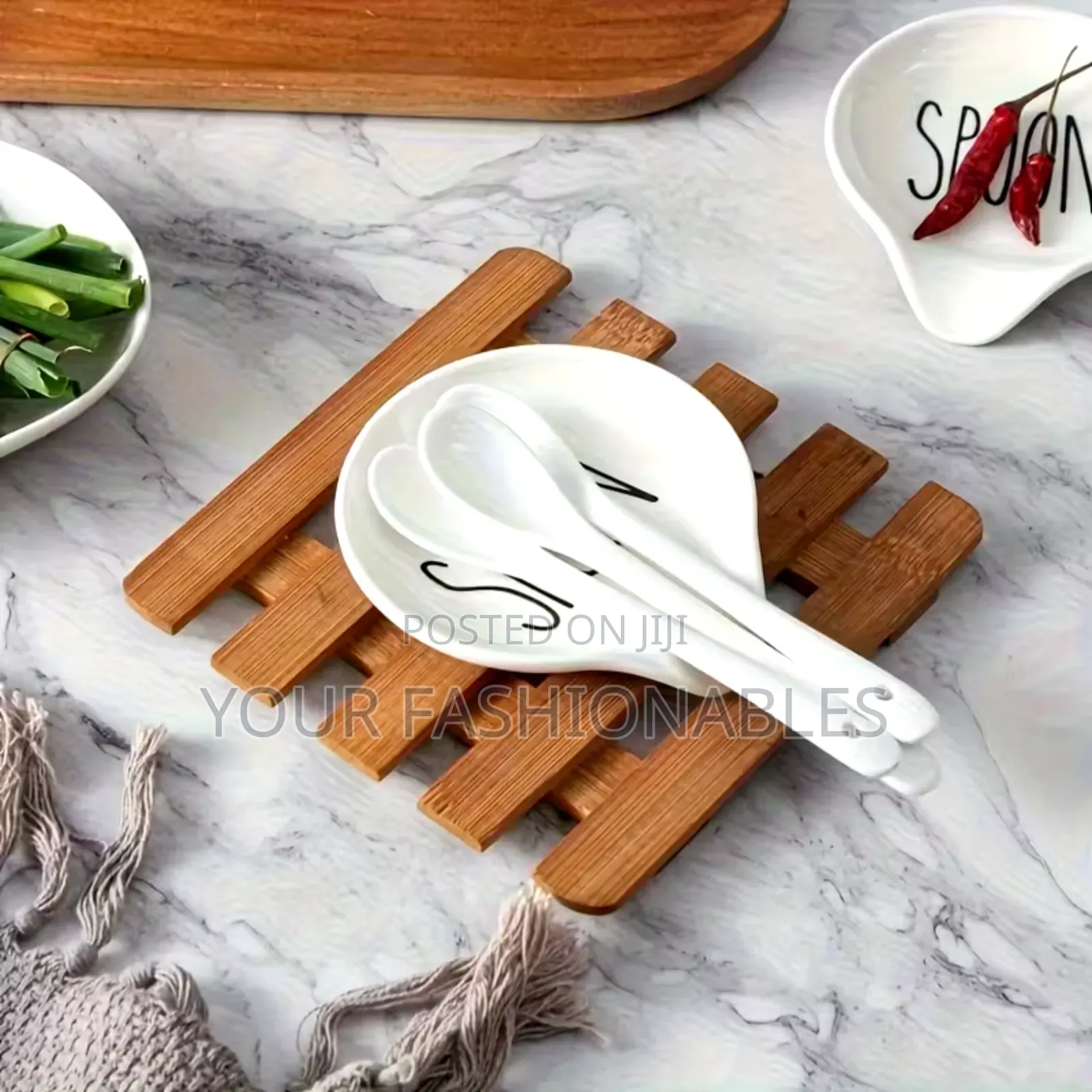 Spoon Ceramic Spoon Holder/ Cutlery Rest