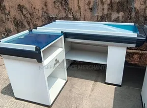 Supermarket Metal Point of Sales Table.