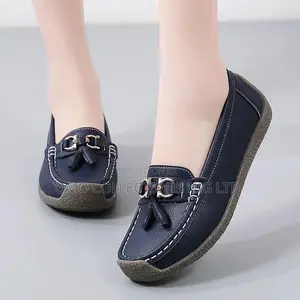Women’S Tassel Leather Loafers – Comfortable Slip-on Fully Boxed