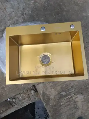 Gold Handmade Sink Single Bowl