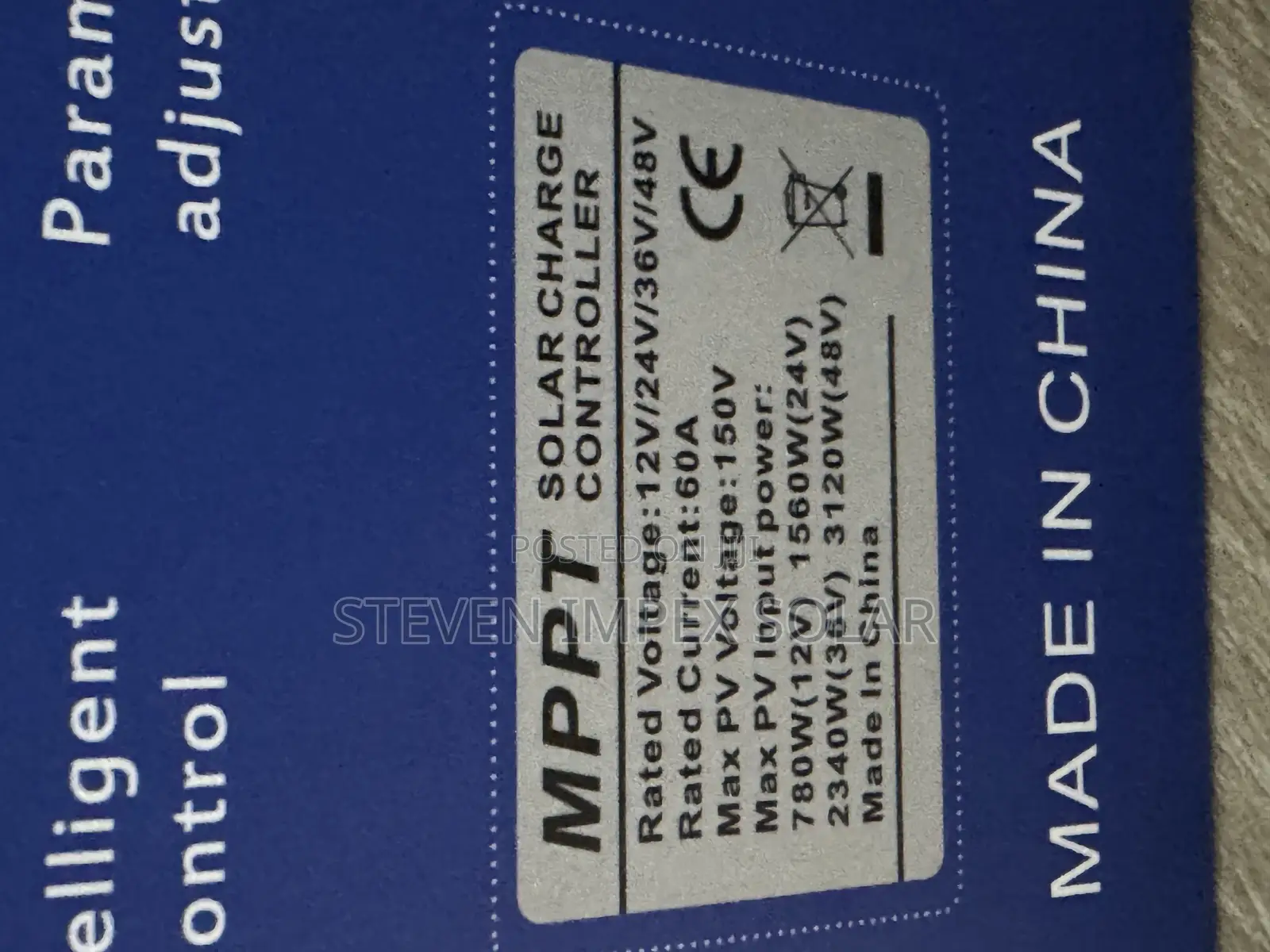 SMS Solar Charge Controller MPPT 60ah 48v