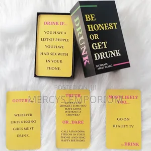 Be Honest or Get Drunk Adult Party Card Game