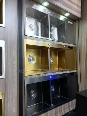Double Bowl Sinks With Trays