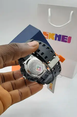 Rubber Strap Led Black Waterproof Wrist Watch