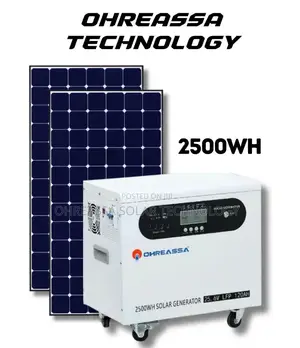 2500wh Ohreassa Solar Generator Powers Your Freezer,Ac ,Washin Machine