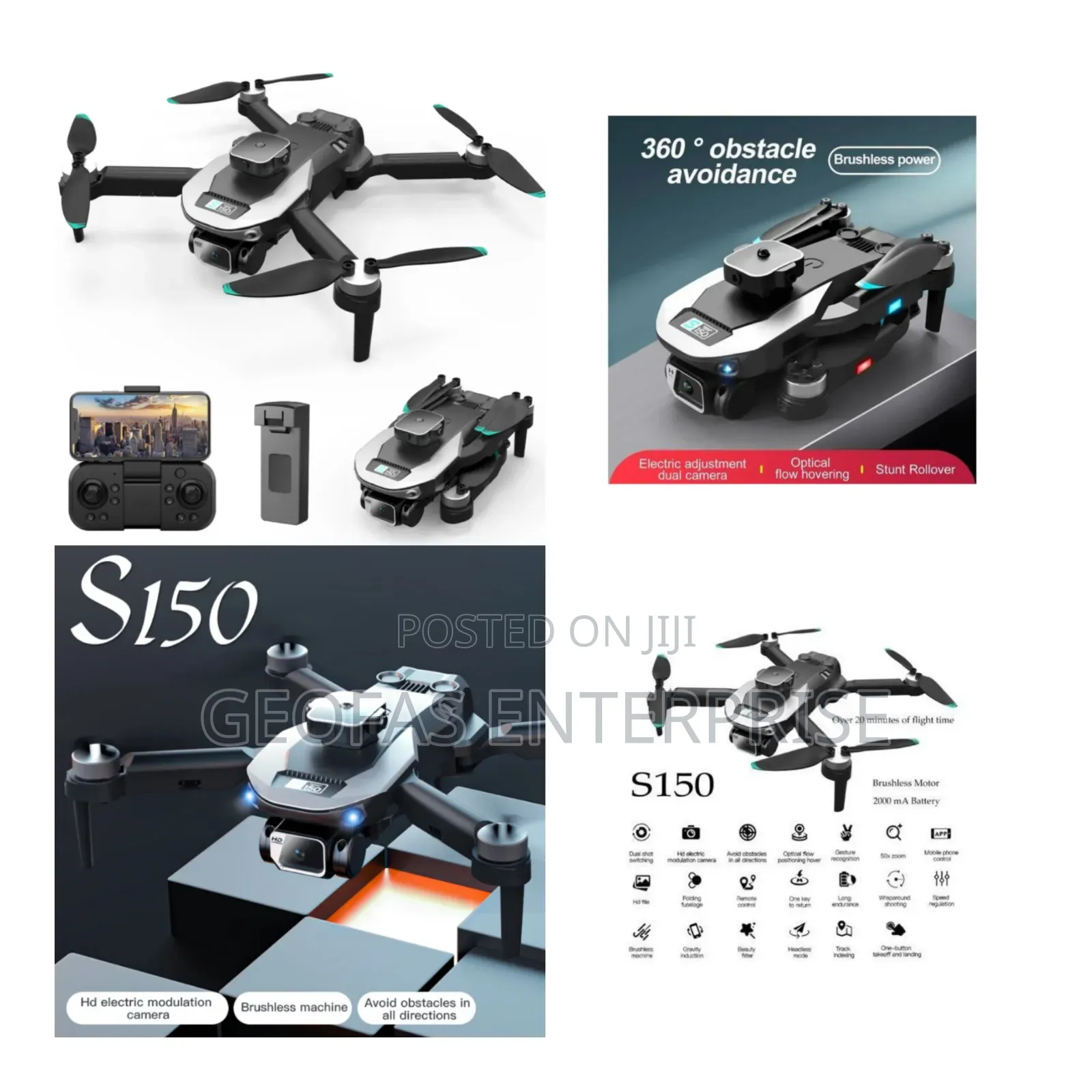 S150 High Quality Definition 360 Degree Drone Obstacle Avoidance