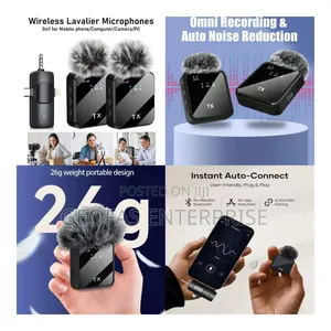 3in1 Active Noise Cancellation Wireless Mobile Phone Microphone