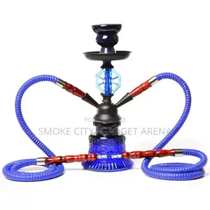 Double Hose Hookah Shisha Pot Available Now as Seen Here