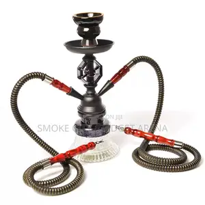 Double Hose Hookah Shisha Pot Available Now as Seen Here