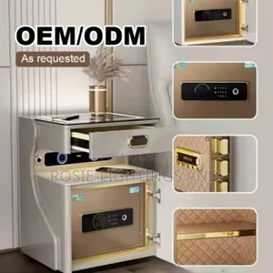 Electric Bed Side Drawer With Charging Pad Safe