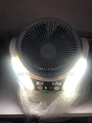 Rechargeable 4in1 Solar Fan With Led Lamp
