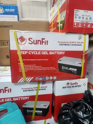 Sunfit Deep Circle Gel Battery 65ah 12v