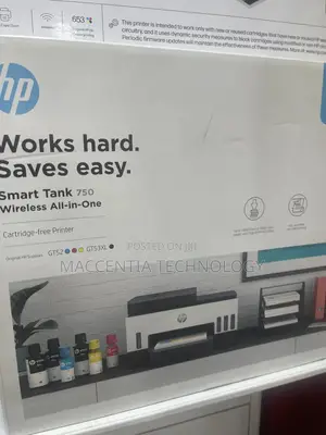Hp Smart Tank 750 All-in-One Printer (6uu47a)