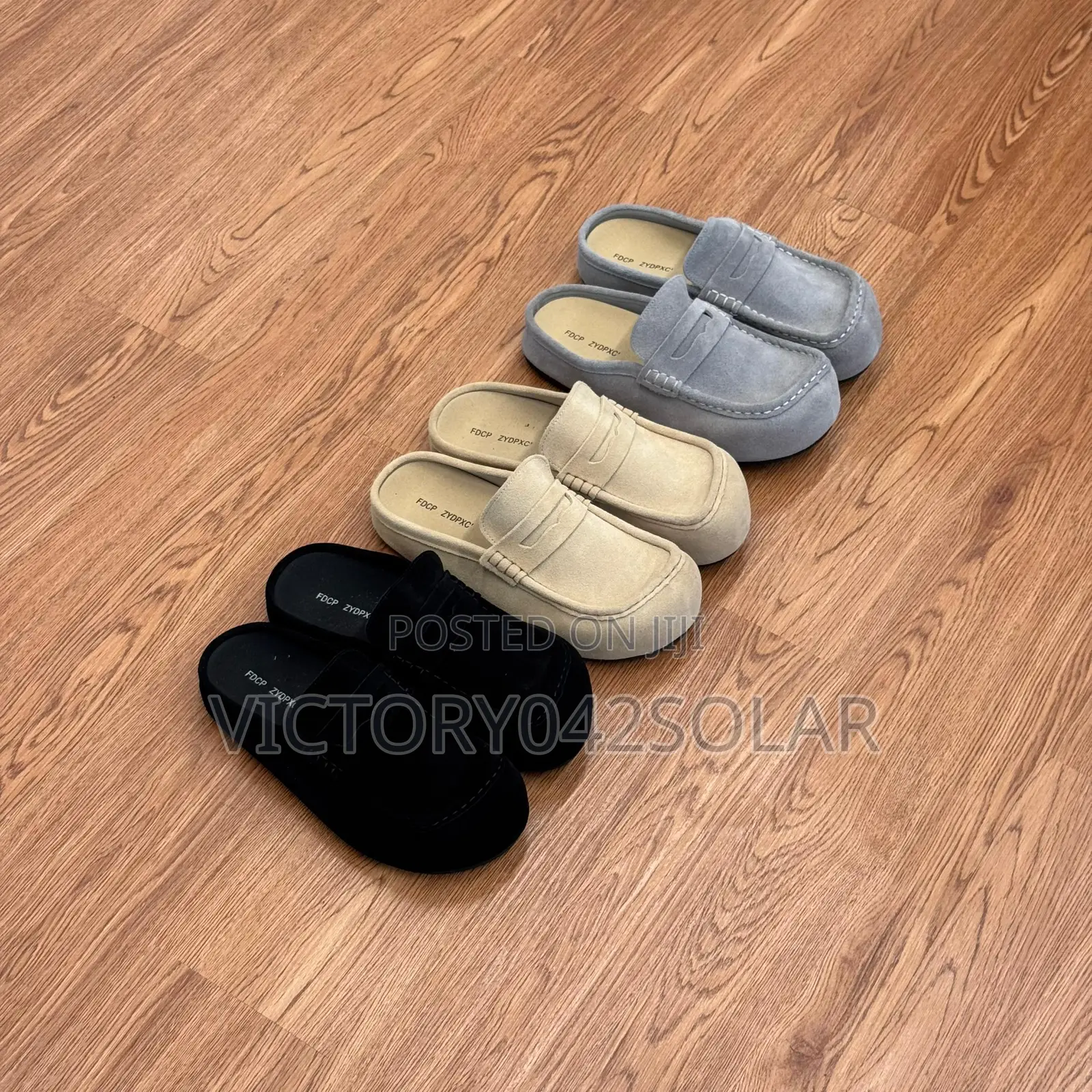 *Wrapped Suede Half Shoes*