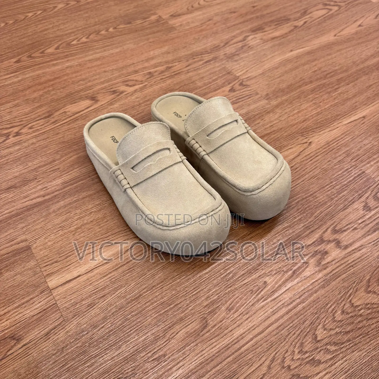 *Wrapped Suede Half Shoes*