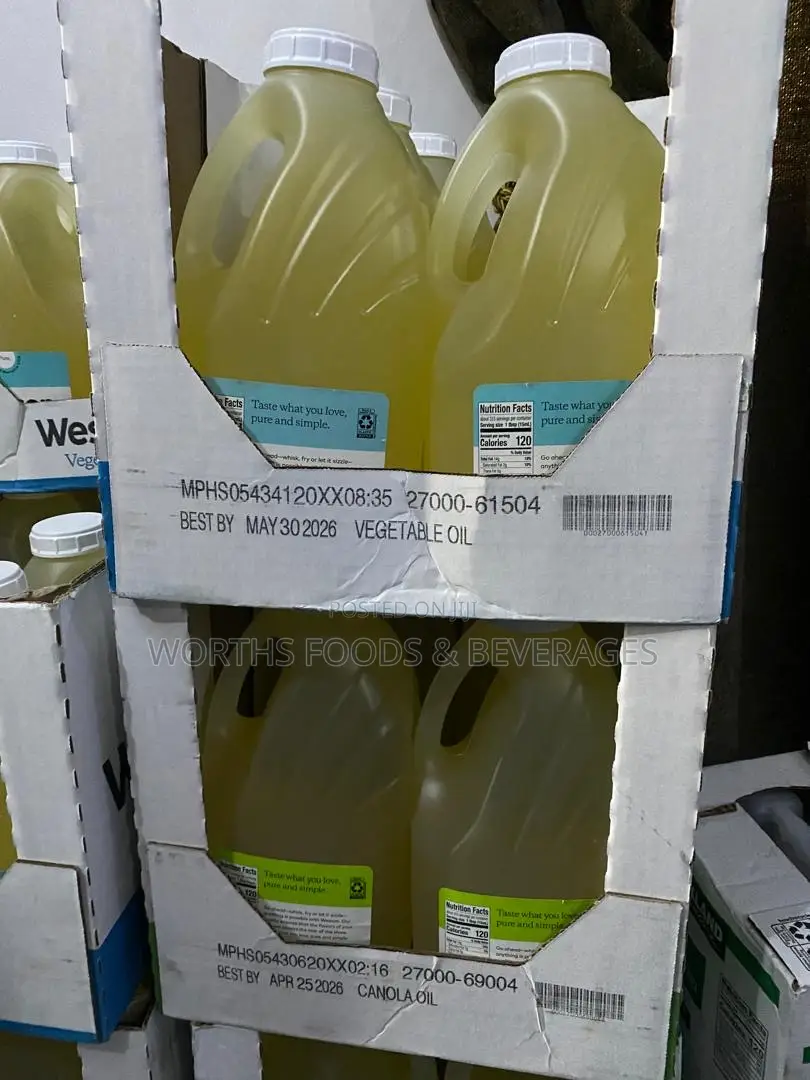 Imported Wesson Vegetable Oil by 4 in a Pack