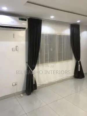 Automated Dark Gray Curtains