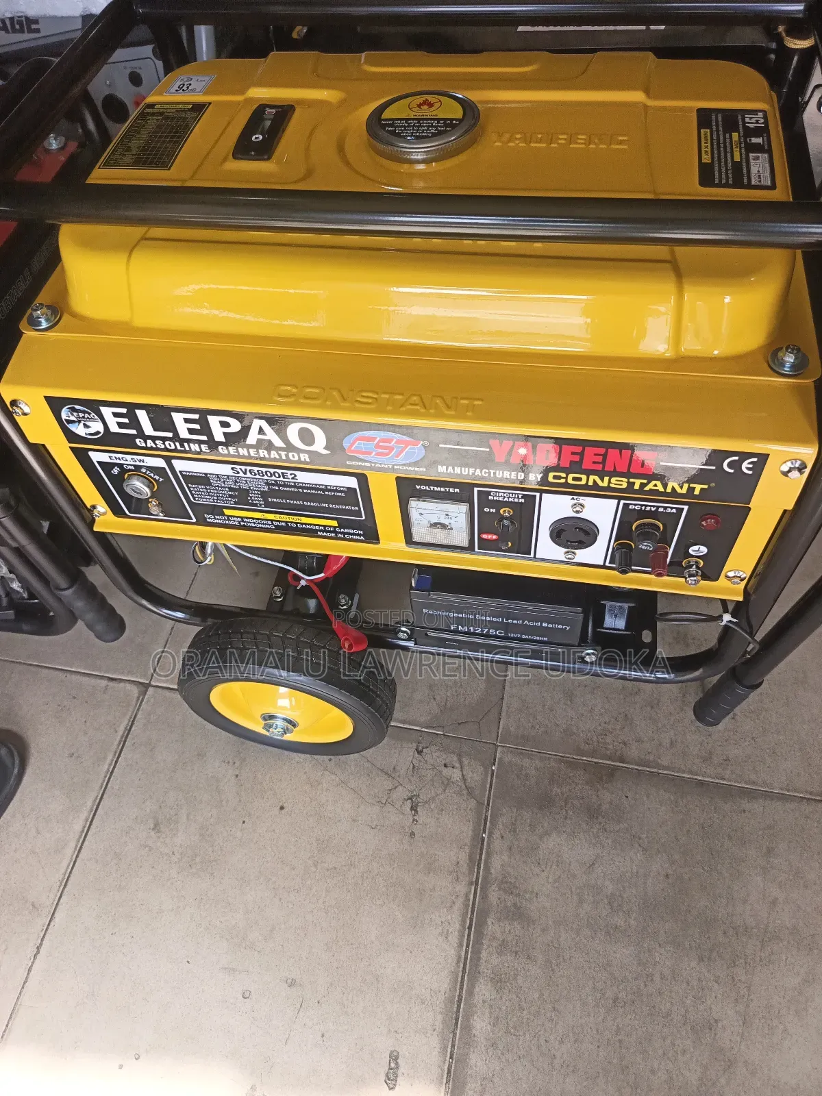 Elepaq Constant Generator 4.5kva