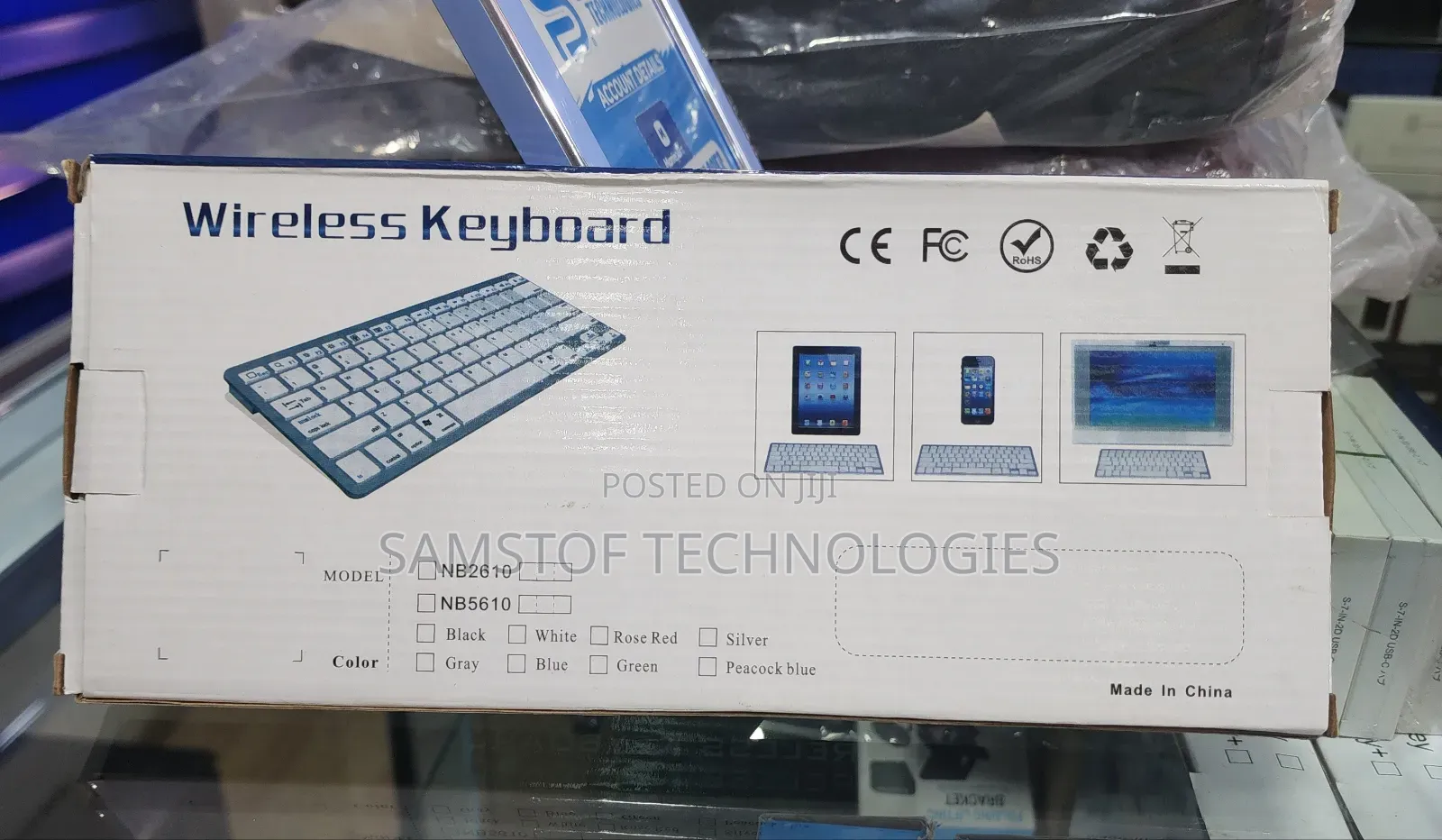 Phones, Tv, Pc, Wireless Keyboard