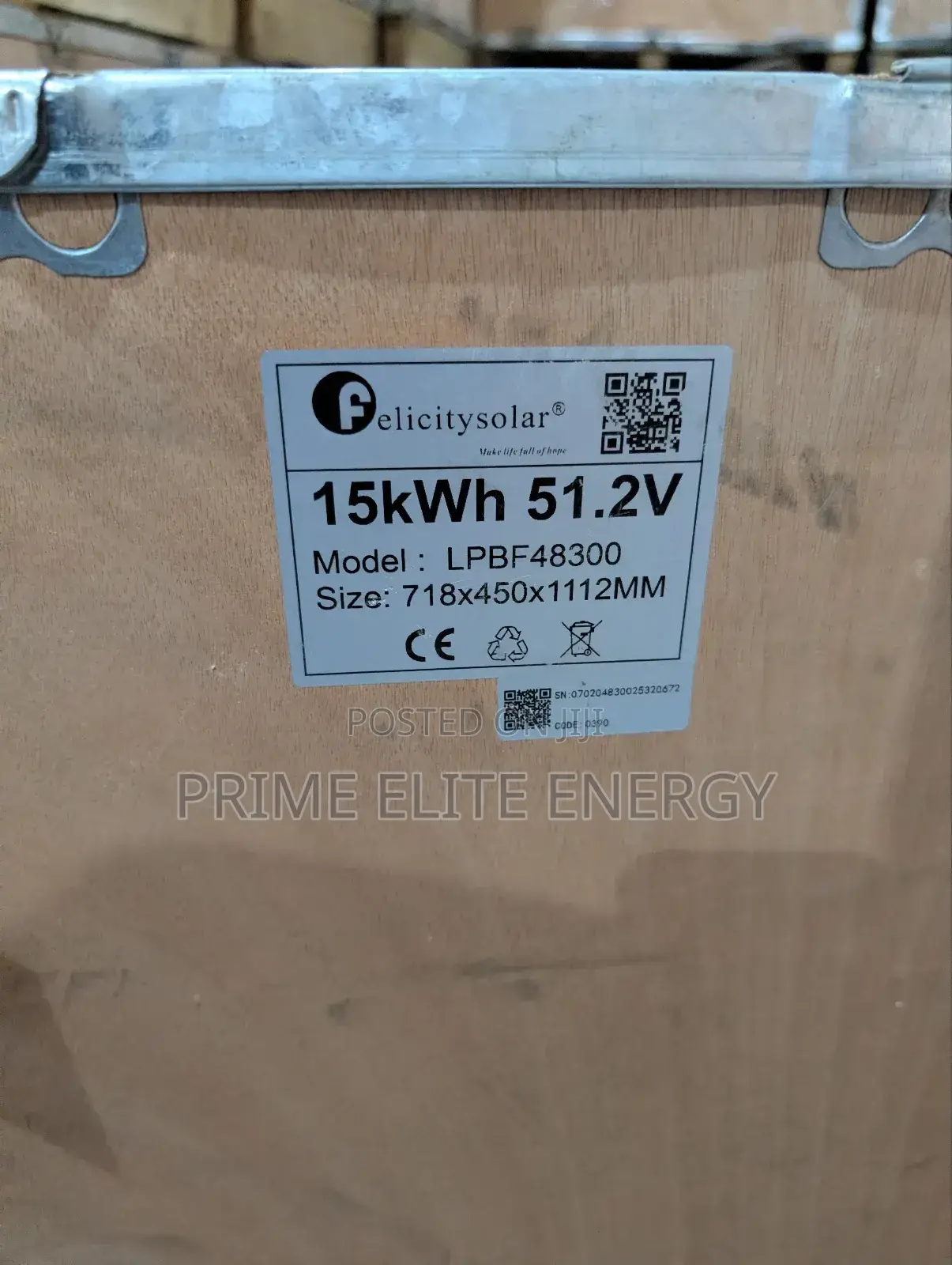 Felicity 15kwh Lithium Ion Phosphate Battery 51.2v
