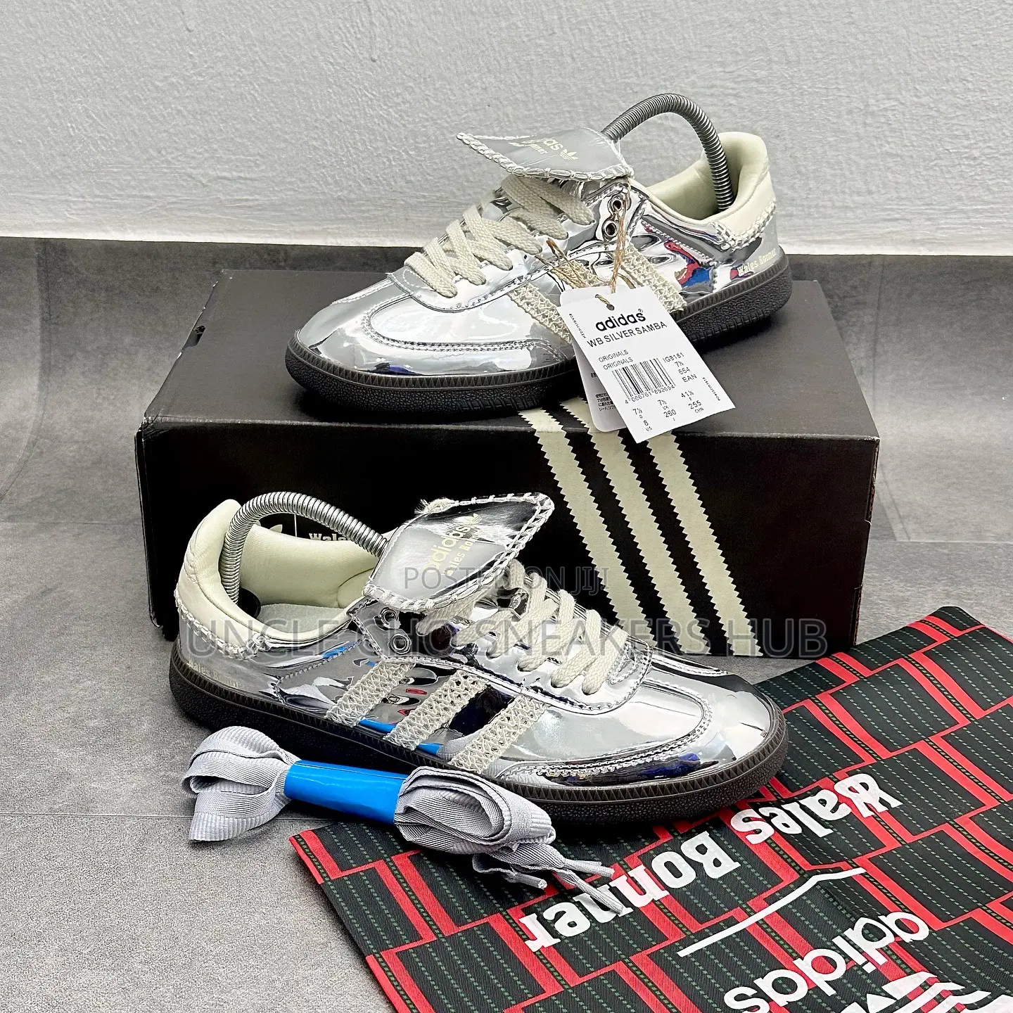Wales Bonner X Adidas Samba Silver!!