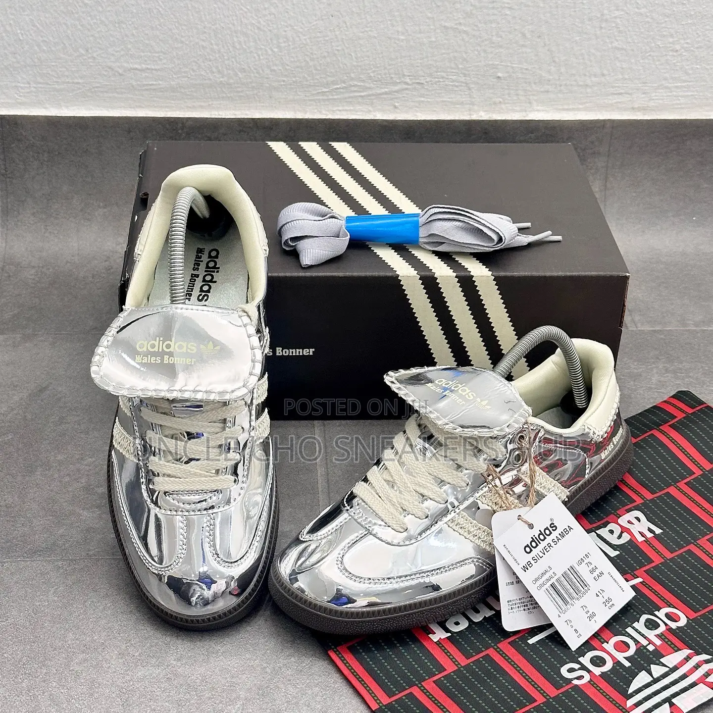 Wales Bonner X Adidas Samba Silver!!