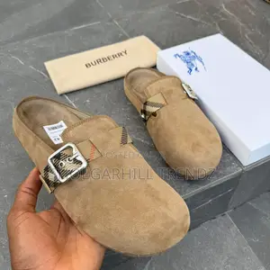 Burberry Suede Half Shoe Mule