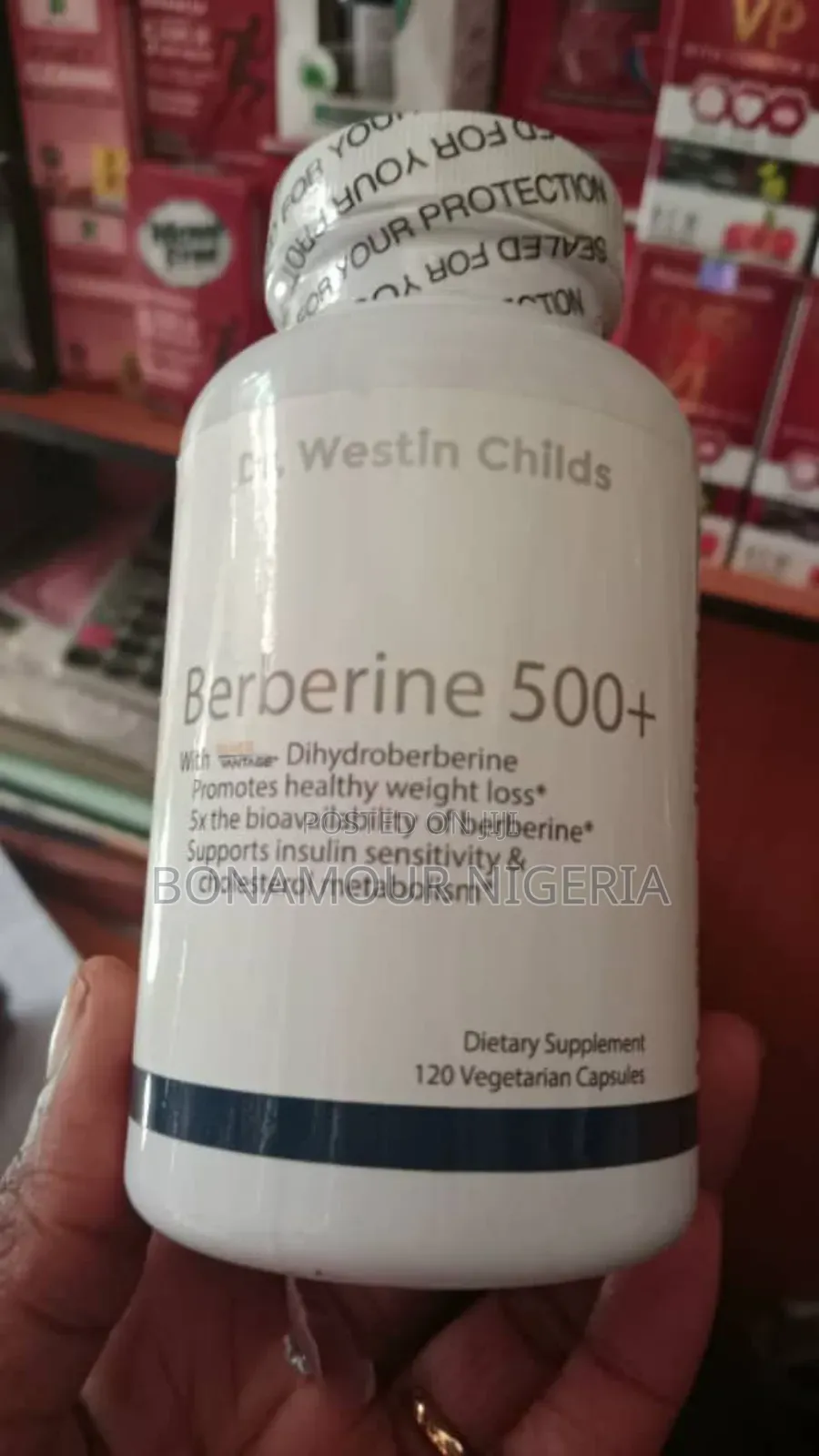 Berberine 500 + - 120 Capsules