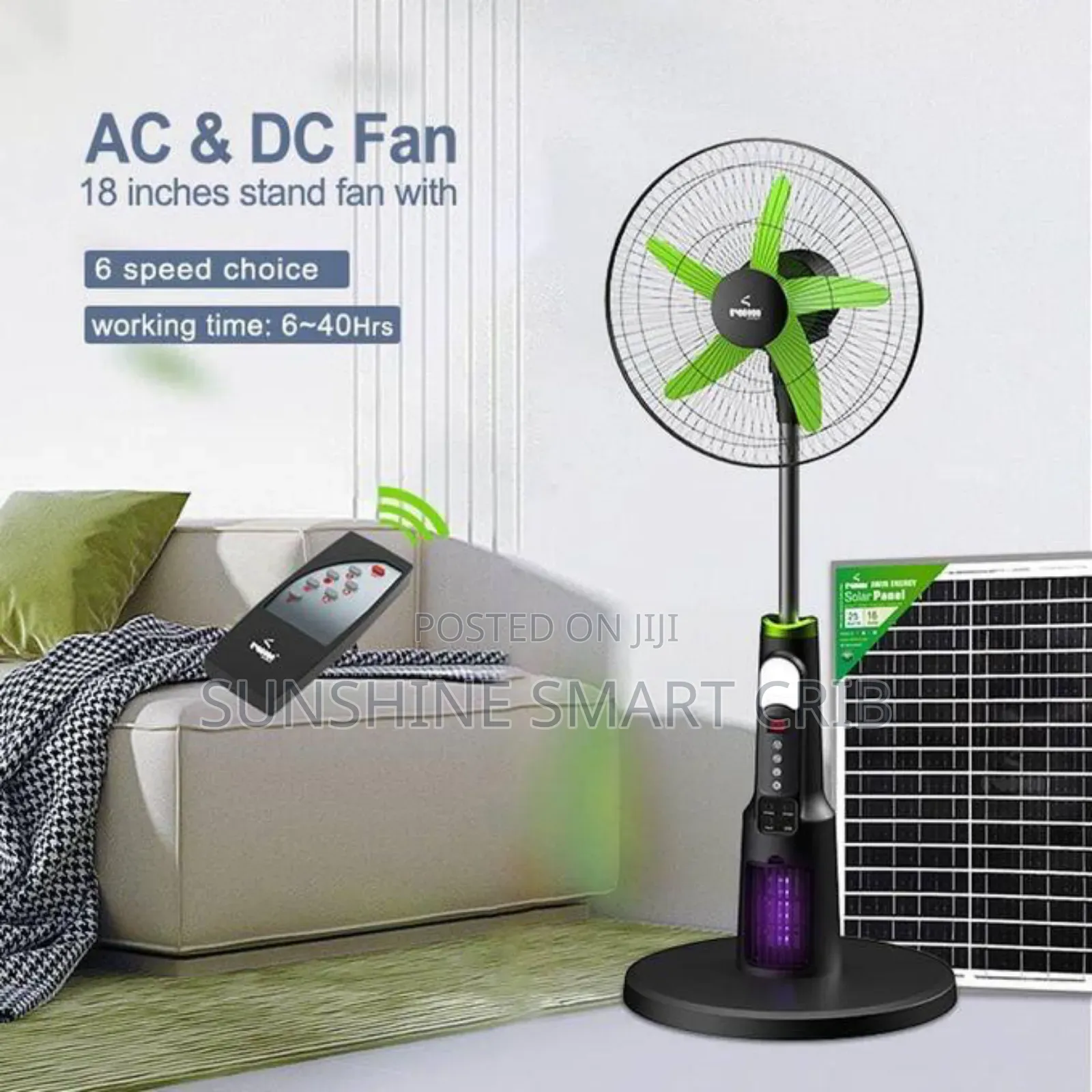 Iwin Solar Rechargeable Fan