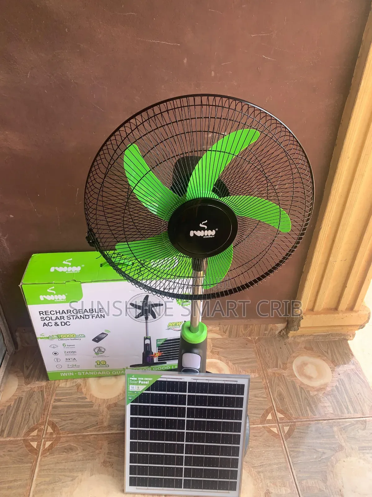 Iwin Solar Rechargeable Fan