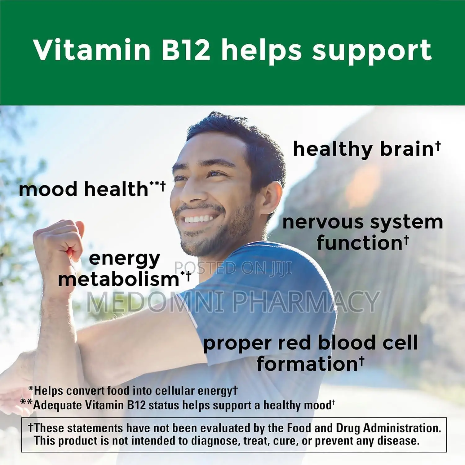 Vitamin B12 3000 MCG Sublingual Tablets – Energy Metabolism Support
