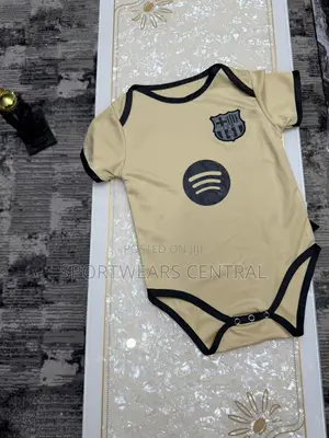 2025-2026 Barcelona Barca Away Gold Baby Jersey