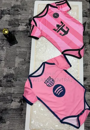 2025-2026baby Barca Pink Amd Inter-Miami Pink Toddler Jersey