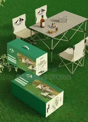 Foldable Outdoor Table With 4 Chairs