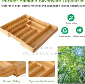 Adjustable Expandable Bamboo Drawer