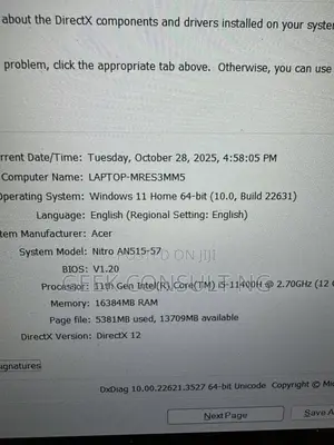 Laptop Acer Nitro 5 16GB Intel Core i5 SSD 512GB