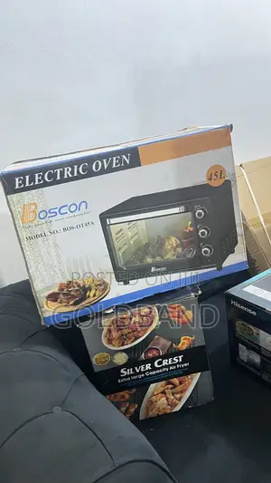 Boscon 45l Electric Oven – User-Friendly Controls Timer