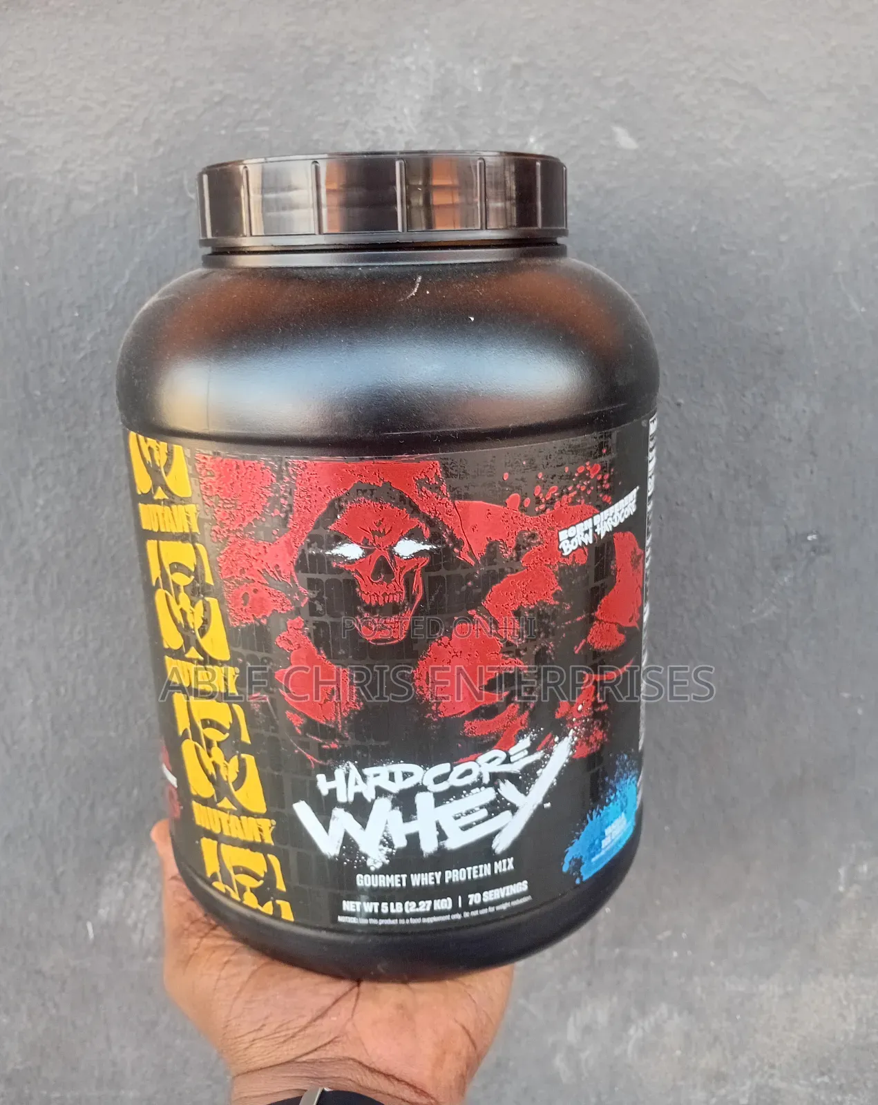 Mutant Hardcore Whey Protein Powder.